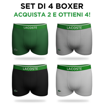 Set di 4 boxer Lacoste - Acquista 2 e ottieni 4!