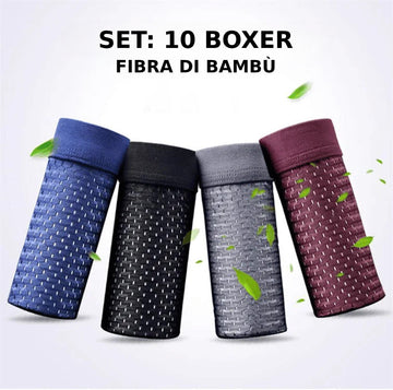 Insieme di 10 Pugili in Fibra di Bambù BOXEO - Acquista 5 e ricevi 10!